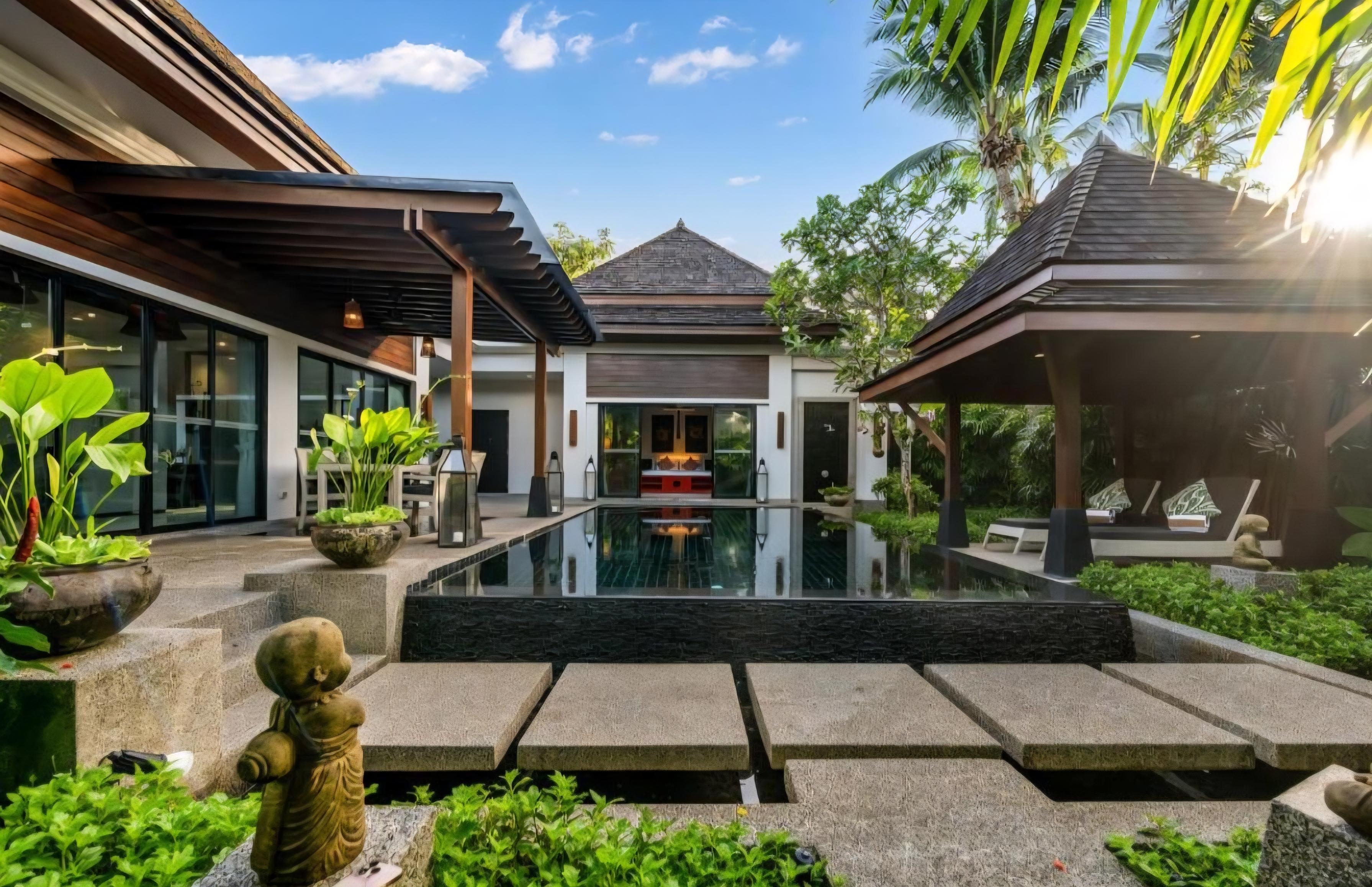 Privater Pool an einem Resort in Phuket, Thailand